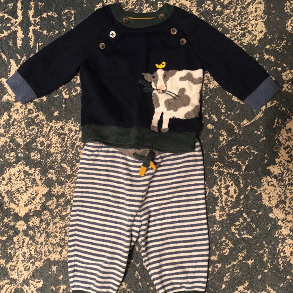 Baby Boden cow outfit